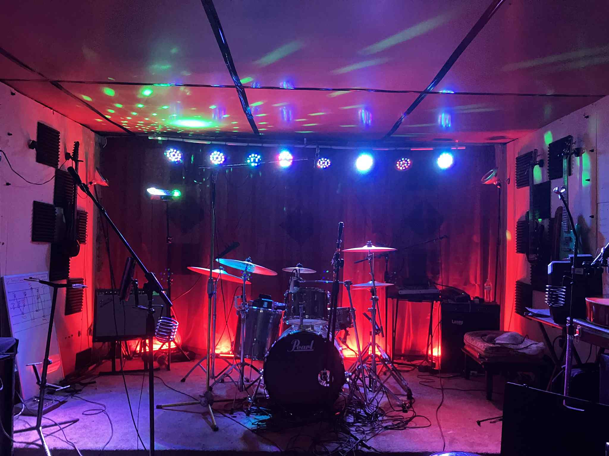 Behind the scenes at a James Pitts Band performance.