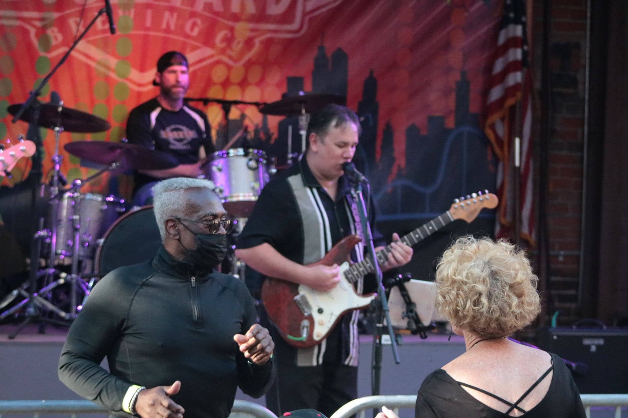 Fans dancing at a James Pitts Band show.